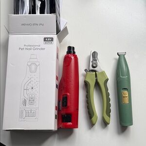 Pet Nail Grinder, Clipper & pad trimmer Set - All 3 for large breeds